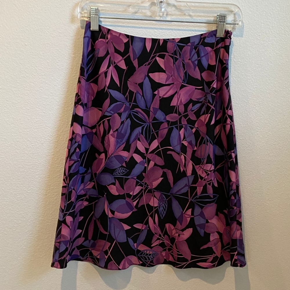 Ann Taylor Loft 100% Silk Fully Lined Skirt
